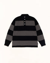 PIQUE KNIT STRIPE RUGBY