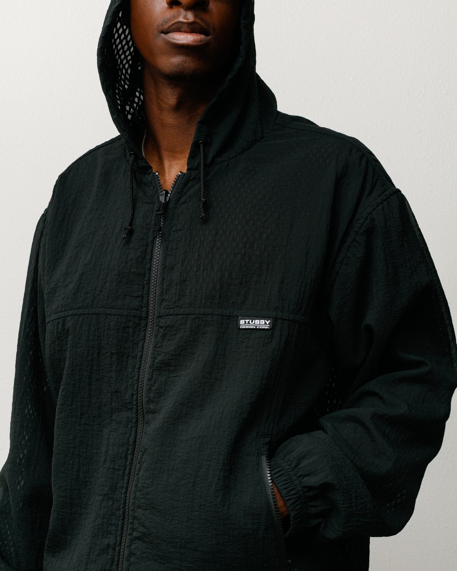 LAYERED MESH REVERSIBLE JACKET